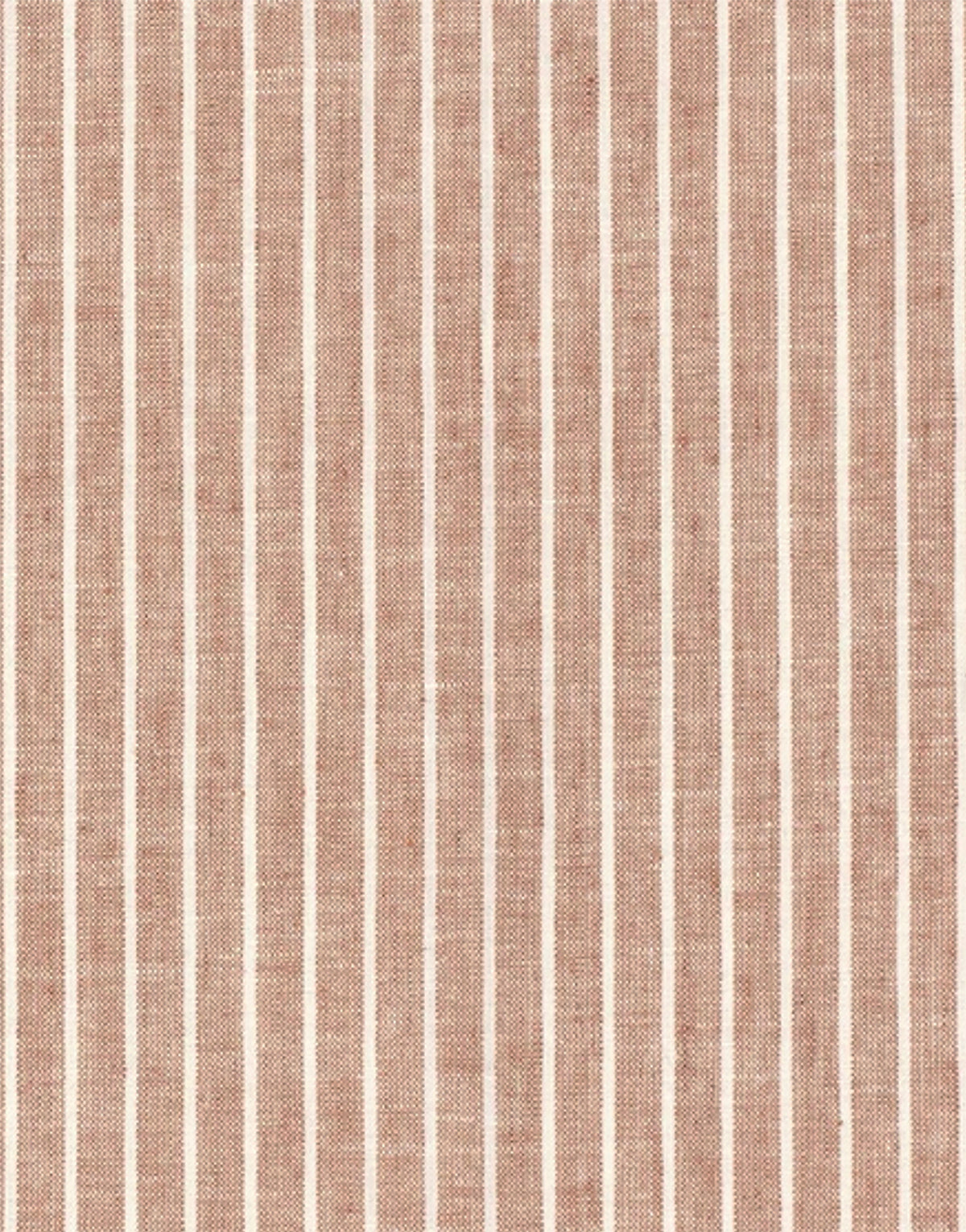 Suspension Emilia en tissu rayé terracotta et blanc à volant plissé main, fabriquée en France par Hautlalampe