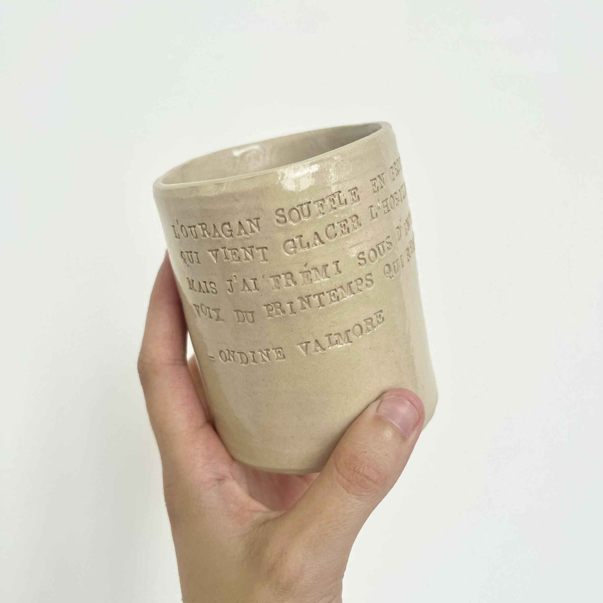 Tasse-poème ONDINE VALMORE