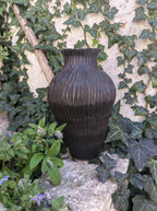 VASE CERAMIQUE CONTEMPORAINE NOIR MAT