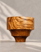Vase en châtaignier - Vague en nacre