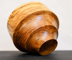 Vase en châtaignier - Vague en nacre